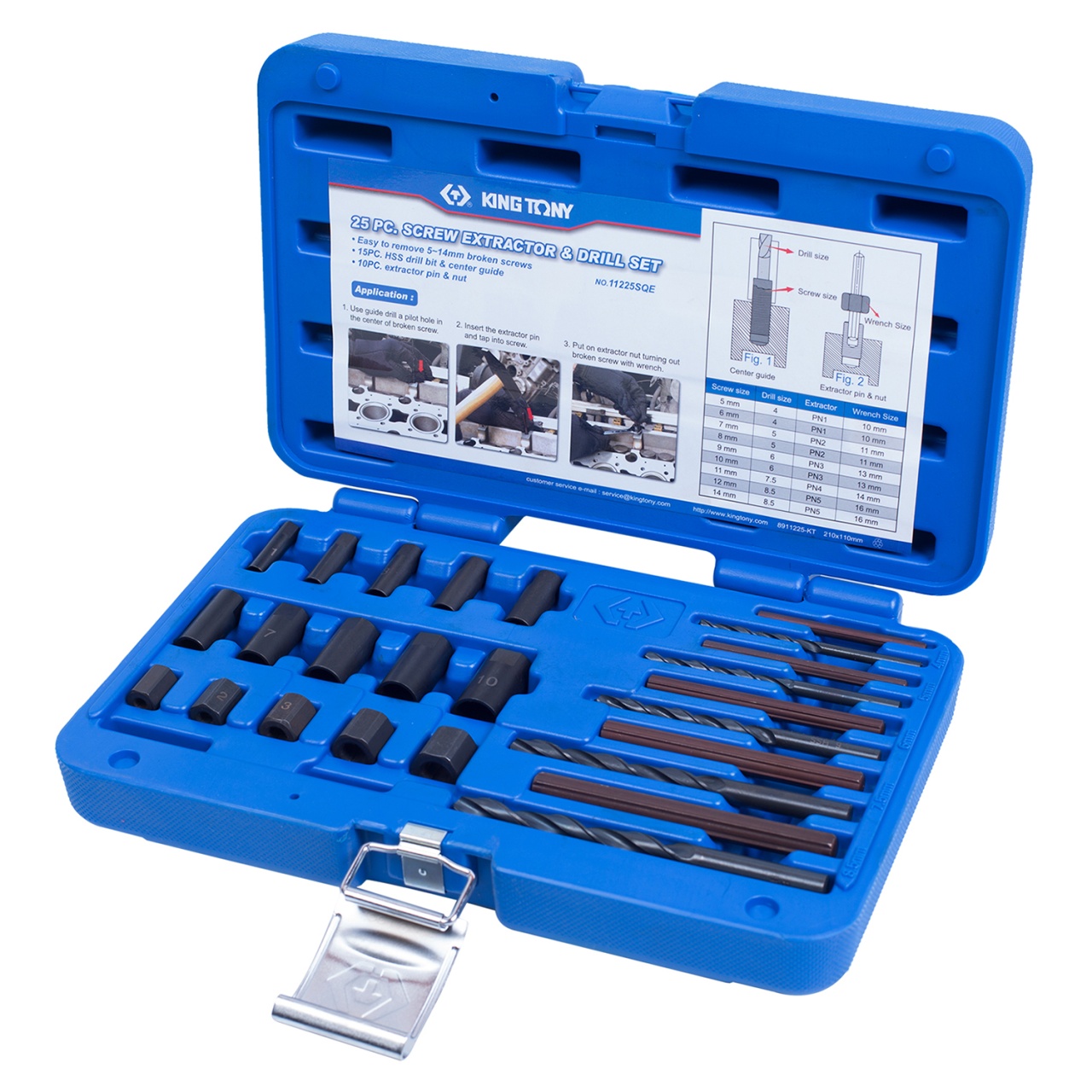 ����� ������������ � ������, 25 ��������� KING TONY 11225SQ