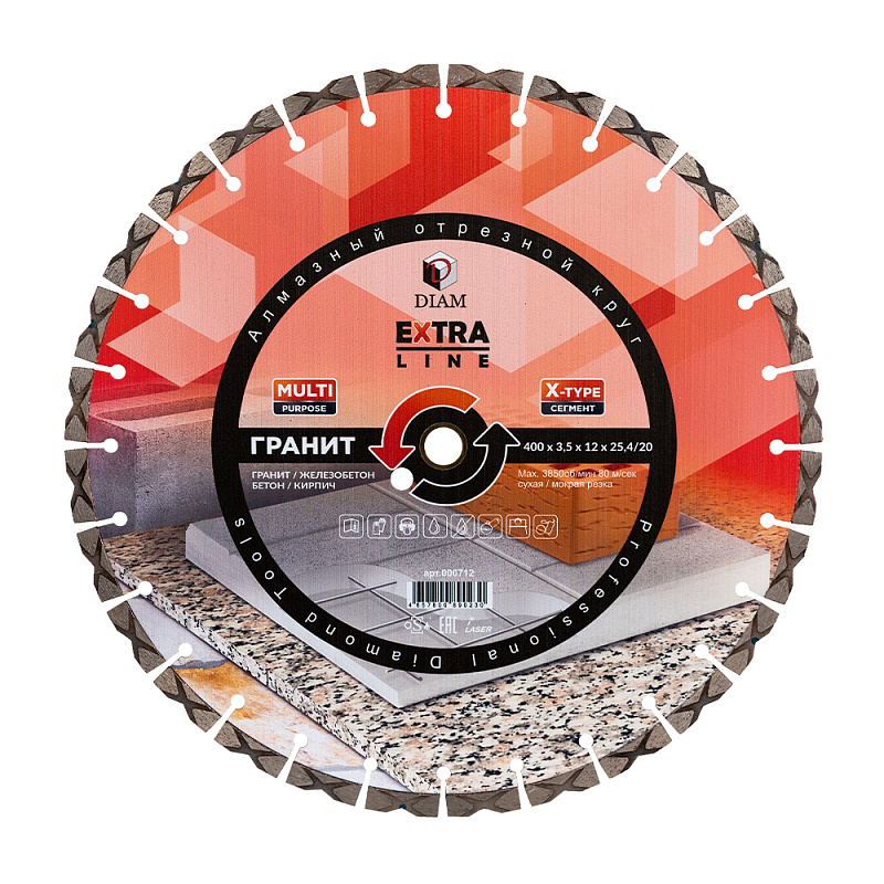 ���� �������� �������� ���������� 400*3,5*12*25,4/20 ������������ Multipurpose ����� ������ (������, �����), DIAM 000712