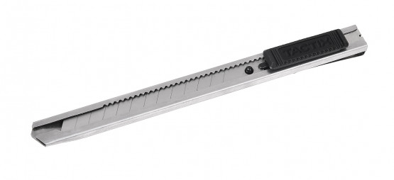 Нож с выдвижным лезвием 9 мм металлический, TACTIX 260031