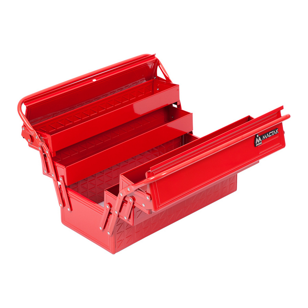 Ящик инструментальный, 5 отсеков, раскладной, красный МАСТАК 510-05420R
