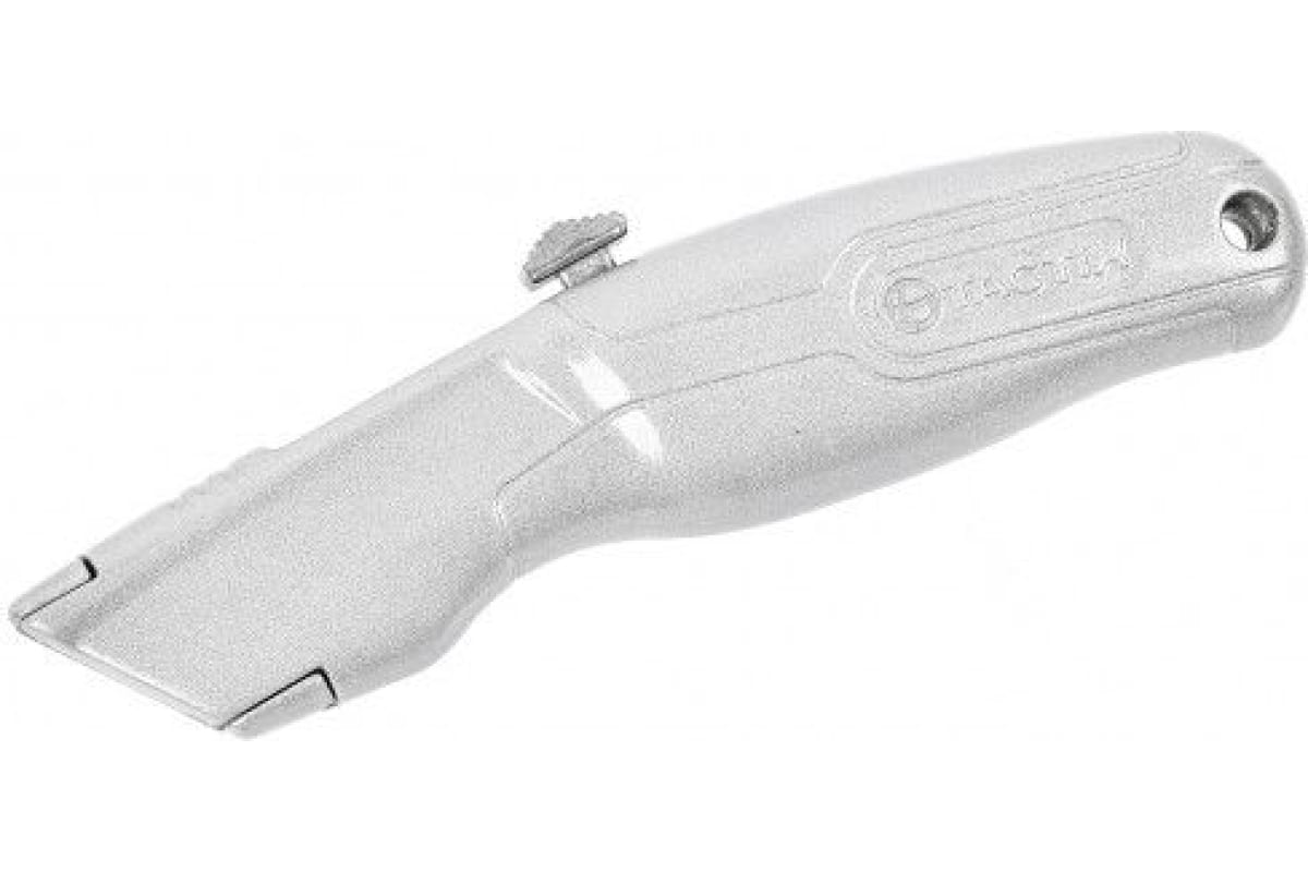Нож с лезвием трапеция выдвижной алюминиевый, TACTIX 261003