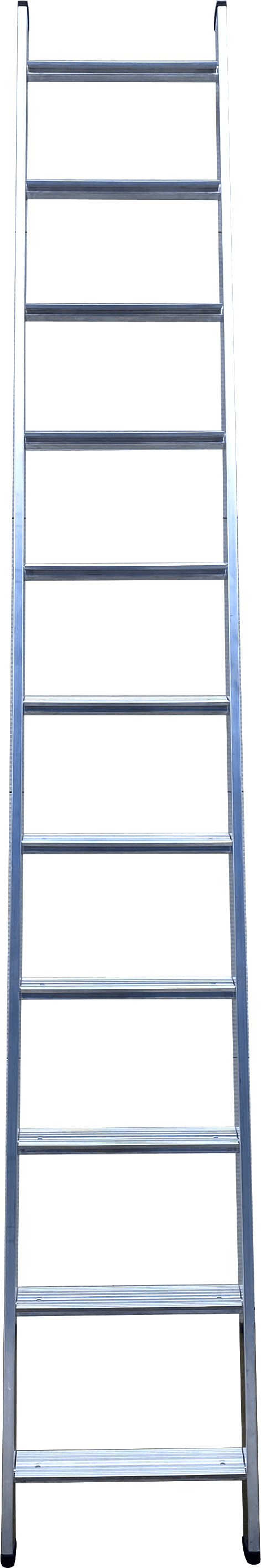 Алюминиевая односекционная  приставная лестница, широкая ступень. 1*7 Алюмет НК1 5107