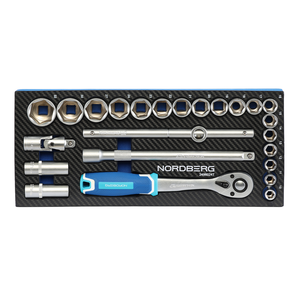 ����� ������� 1/2" � ���������, 24 ��������� ��� ������� NORDBERG 2496024T, 01-00017270