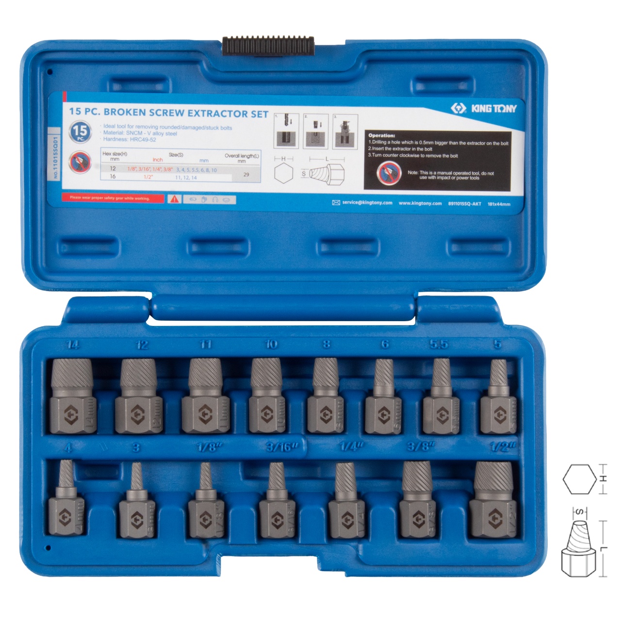 ����� ������������, 3-14 ��, 15 ���������, ����, KING TONY 11015SQ01