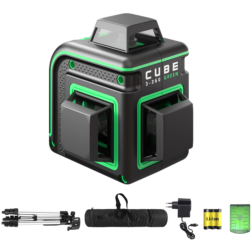 Нивелир лазерный ADA Cube 3-360 GREEN Professional Edition