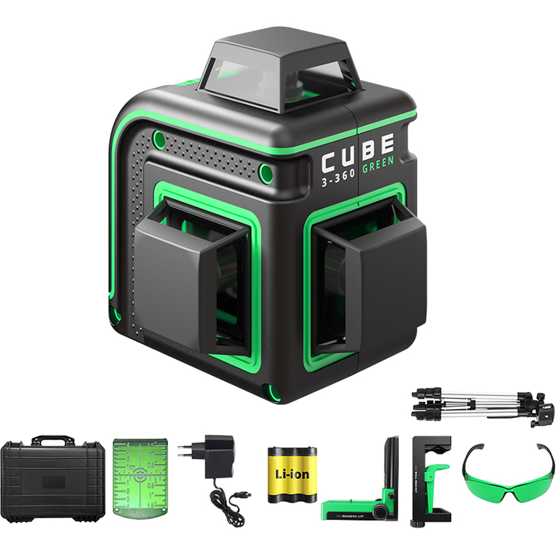 Нивелир лазерный ADA Cube 3-360 GREEN Ultimate Edition А00569