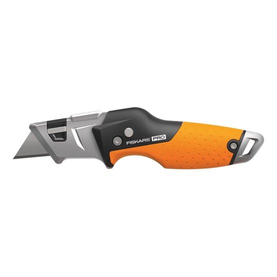 Нож строительный складной, со сменным лезвием CarbonMax  FISKARS 1027224