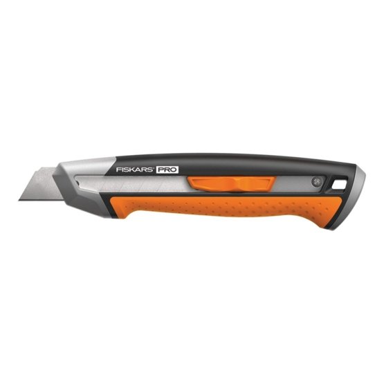 Нож строительный с выдвижным сменным лезвием 18 мм CarbonMax FISKARS 1027227
