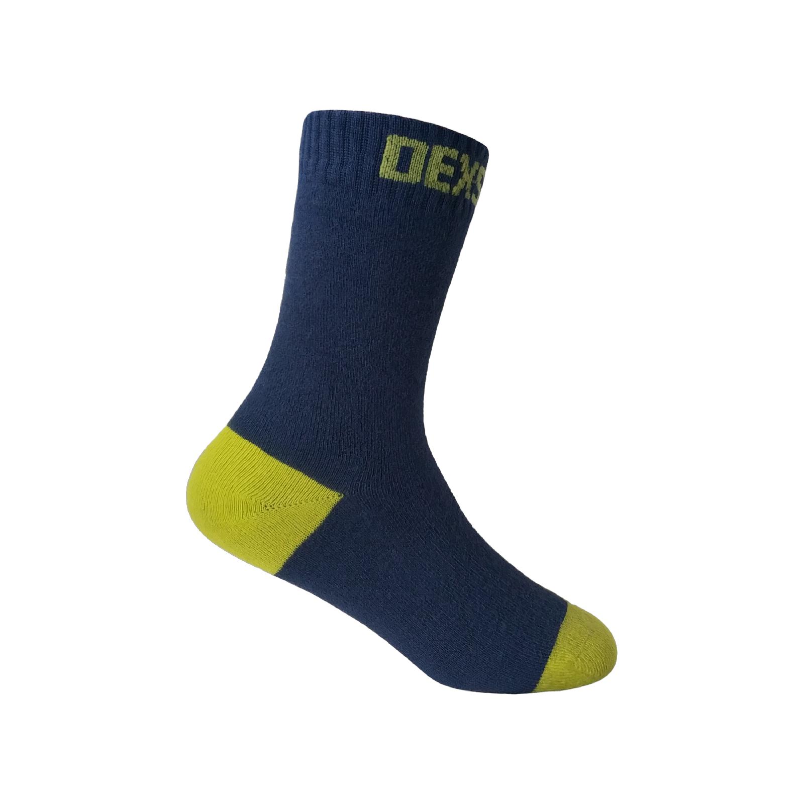 Водонепроницаемые носки детские L, черный/желтый, DexShell DS543NLL