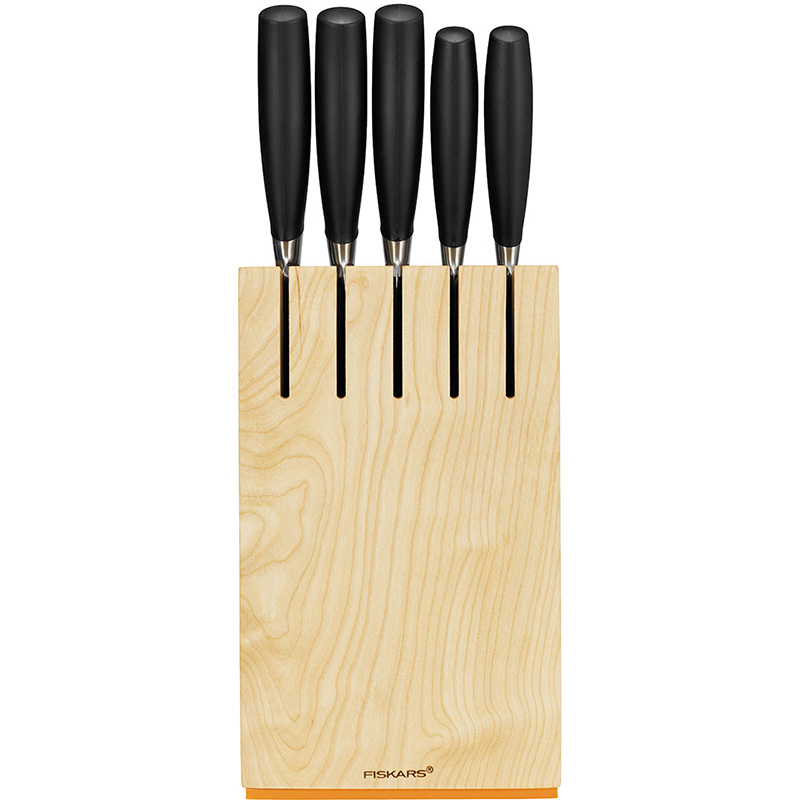 Набор ножей в деревянном блоке (5 шт.) Functional Form+ Fiskars 1016004