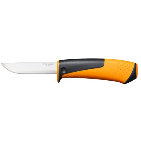 Нож с точилкой в чехле Fiskars 1023618