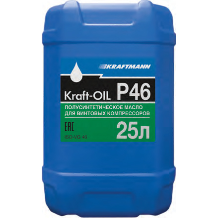 Масло полусинтетическое для винтовых компрессоров (25 л) KRAFTMANN KRAFT-OIL P46