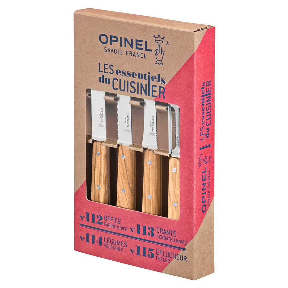 Набор ножей "Les Essentiels" Olive ( 4 шт), Opinel 002163