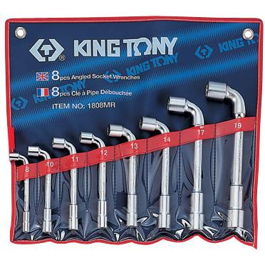 Набор торцевых Г-образных ключей, 8-19 мм, 8 предметов KING TONY 1808MR