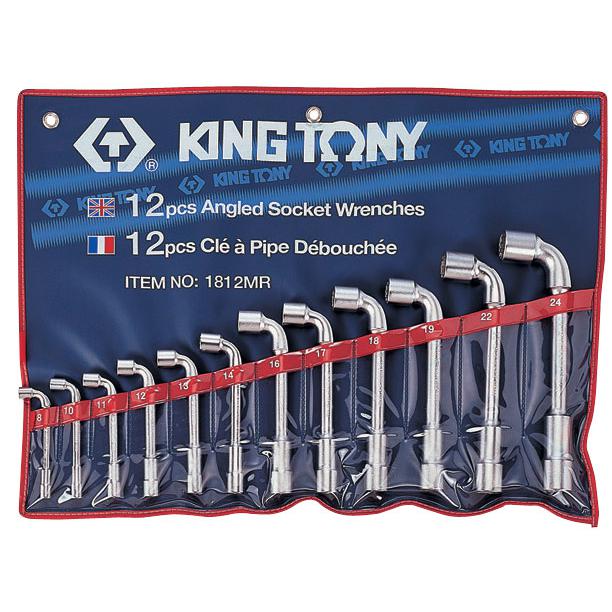 Набор торцевых Г-образных ключей, 8-24 мм, 12 предметов KING TONY 1812MR